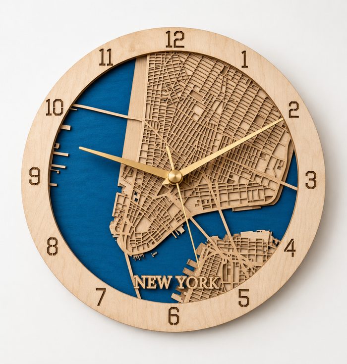 Map clock product preview